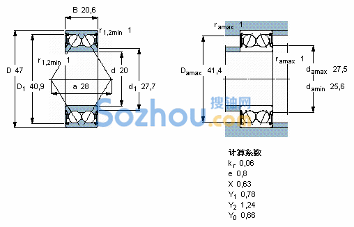 3204 A-2RS1TN9/MT33 *