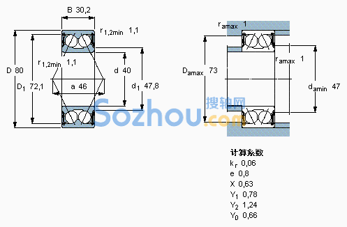 3208 A-2RS1TN9/MT33 *